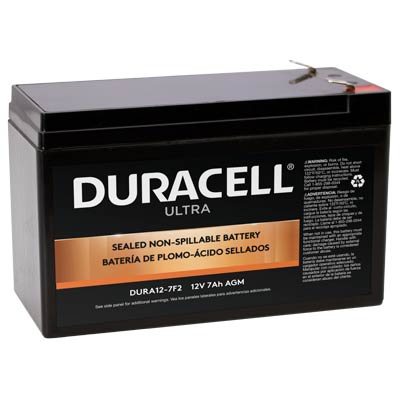 Duracell Ultra 12V 7AH AGM SLA Battery with F2 Terminals