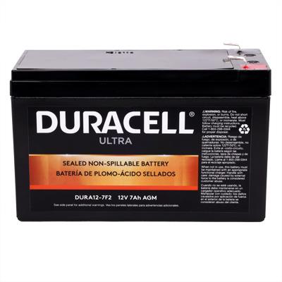 Duracell Ultra 12V 7AH AGM Sealed Lead Acid (SLA) Battery with F2 Terminals