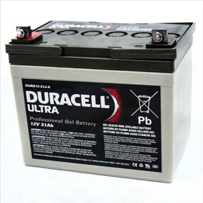 Duracell Ultra 12V 31AH GEL SLA Battery with J Terminals