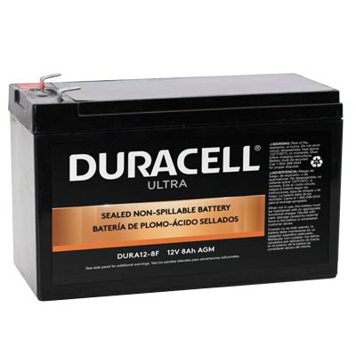 Verwarren sessie dichtbij Duracell Ultra 12V 8AH AGM SLA Battery with F1 Terminals - SLA12-8F at  Batteries Plus