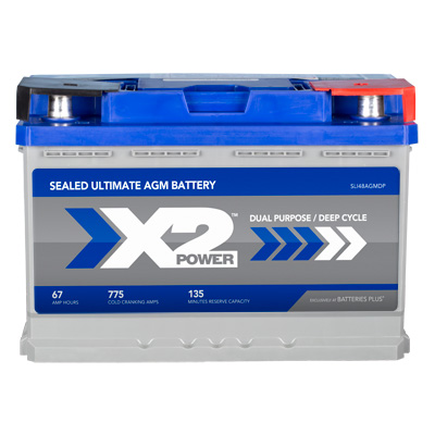 X2Power Premium AGM 775CCA BCI Group 48 Car and Truck Battery - Main Image