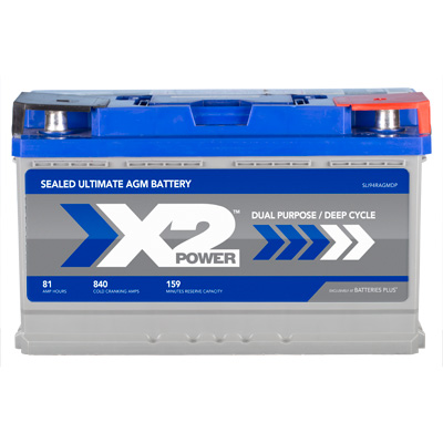 X2Power Premium AGM 840CCA BCI Group 94R Car and Truck Battery