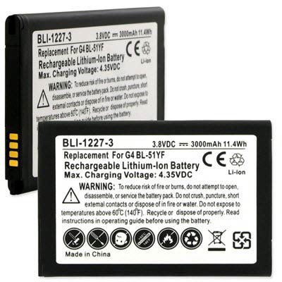LG 3.8V 3000mAh Replacement Battery