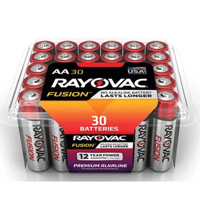 Rayovac Fusion AA Alkaline Batteries - 30 Pack
