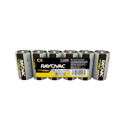 Rayovac UltraPro C Alkaline Battery - 6 Pack