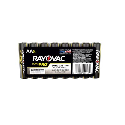 Rayovac UltraPro AA Alkaline Battery - 8 Pack