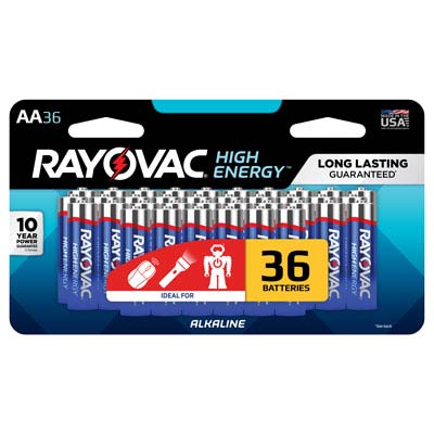 Rayovac High Energy AA Alkaline Batteries - 36 Pack - Main Image