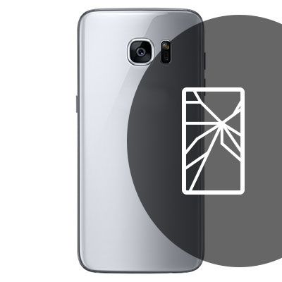 Samsung Galaxy S7 Edge Back Glass Repair - Silver - Main Image