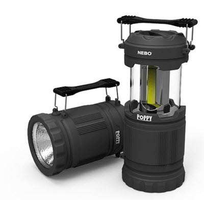 NEBO Poppy 300 Lumen LED Lantern and Flashlight - Grey