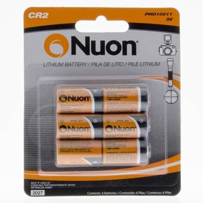 Nuon 3V CR2 Lithium Battery - 6 Pack