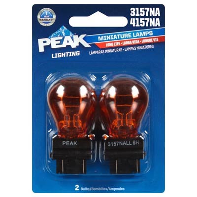 Peak 3157NA Red Miniature/Automotive Bulb - 2 Pack