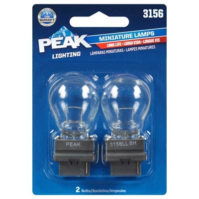 Peak 3156 Miniature/Automotive Bulb - 2 Pack