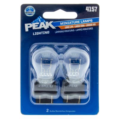 Peak 4157 Miniature/Automotive Bulb - 2 Pack - Main Image