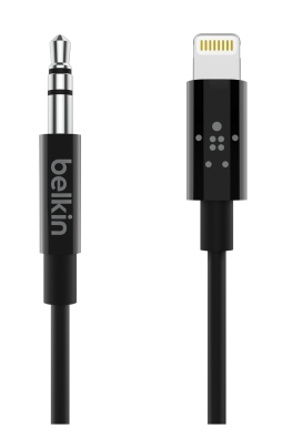 Belkin 3-Foot 3.5mm Audio Cable with Lightning Cable - Black