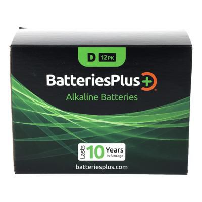 Batteries Plus D Alkaline Battery - 12 Pack