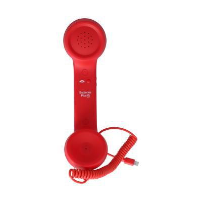 Batteries Plus Vintage Phone Handset with Lightning Connector - Red