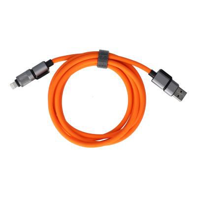 Batteries Plus 4-in-1 Orange Silicone Charging Cable - 6ft