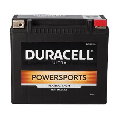 Duracell Ultra 20HL-BS 12V 18Ah 310CCA AGM Powersport Battery - Main Image