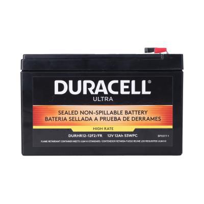 Duracell Ultra 12V 12AH High Rate AGM Sealed Lead Acid (SLA) Battery with F2 Terminals