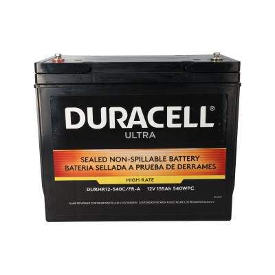 Duracell Ultra 12V 155AH AGM High Rate Sealed Lead Acid (SLA) Battery with M6, C Terminals