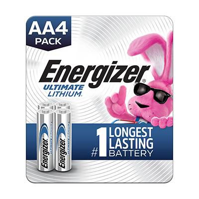 Energizer Ultimate Lithium 1.5V AA, LR6 Battery - 4 Pack - Main Image