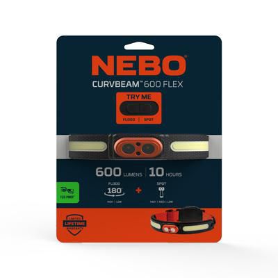 NEBO CURVBEAM 600 Flex Rechargeable Headlamp