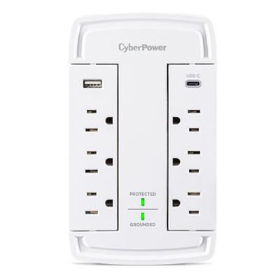 CyberPower P6WSUC15 Wall-Tap Surge Protector