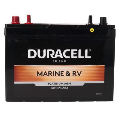 Duracell Ultra | 100Ah | 12V | 620CCA | Marine & RV Battery | AGM Deep Cycle | Group Size 27M