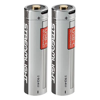 Streamlight 18650 USB Rechargeable Battery - 2 Pack